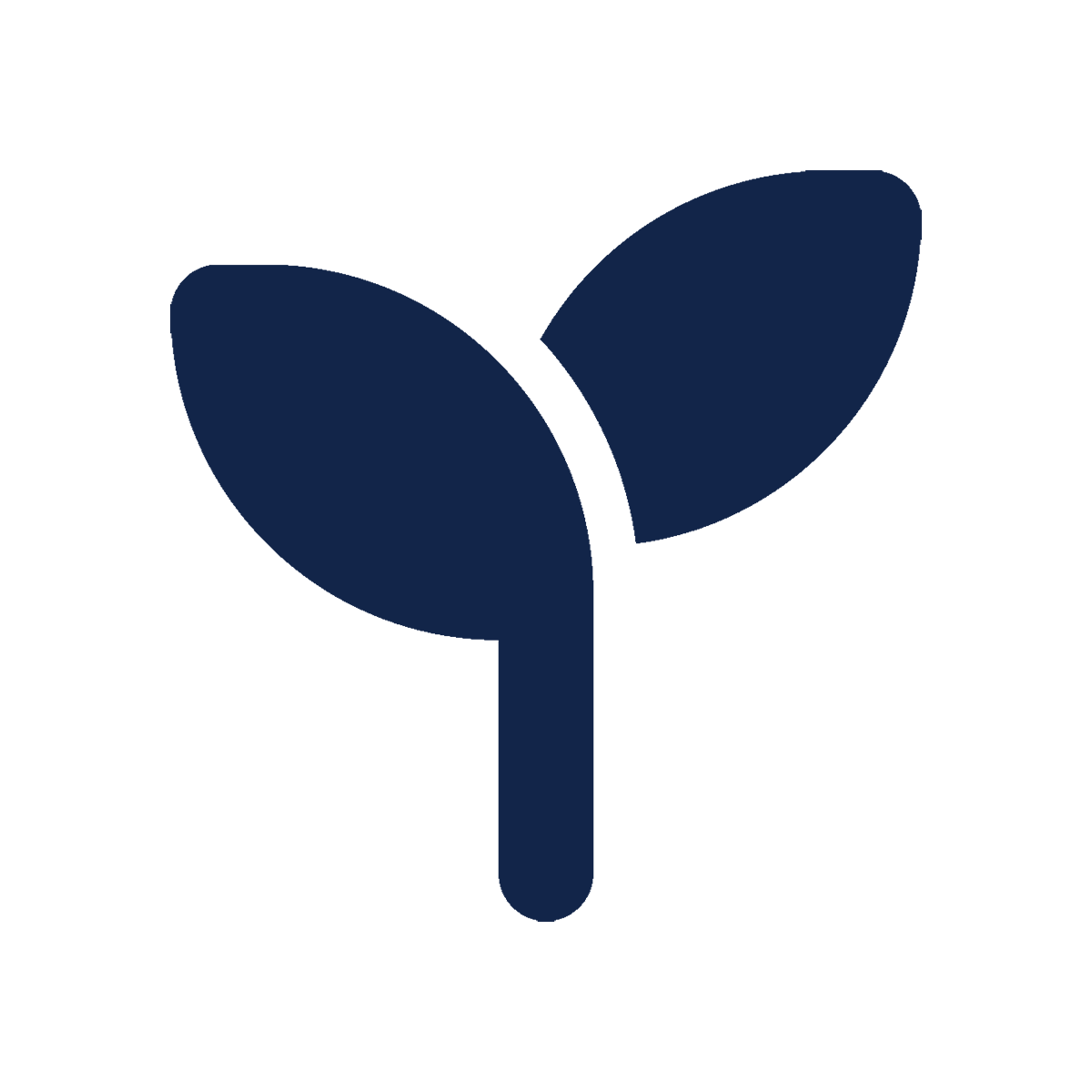 Environment icon depicting seedling